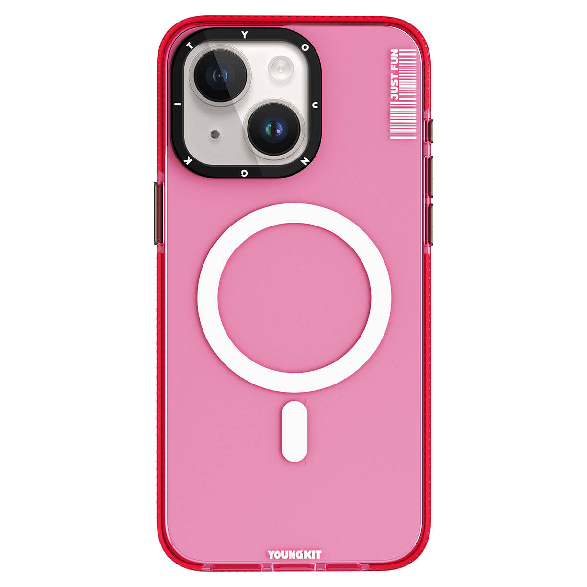 YoungKit Crystal Color Serisi iPhone 15 Plus Magsafe Şarj Özellikli Telefon Kılıfı