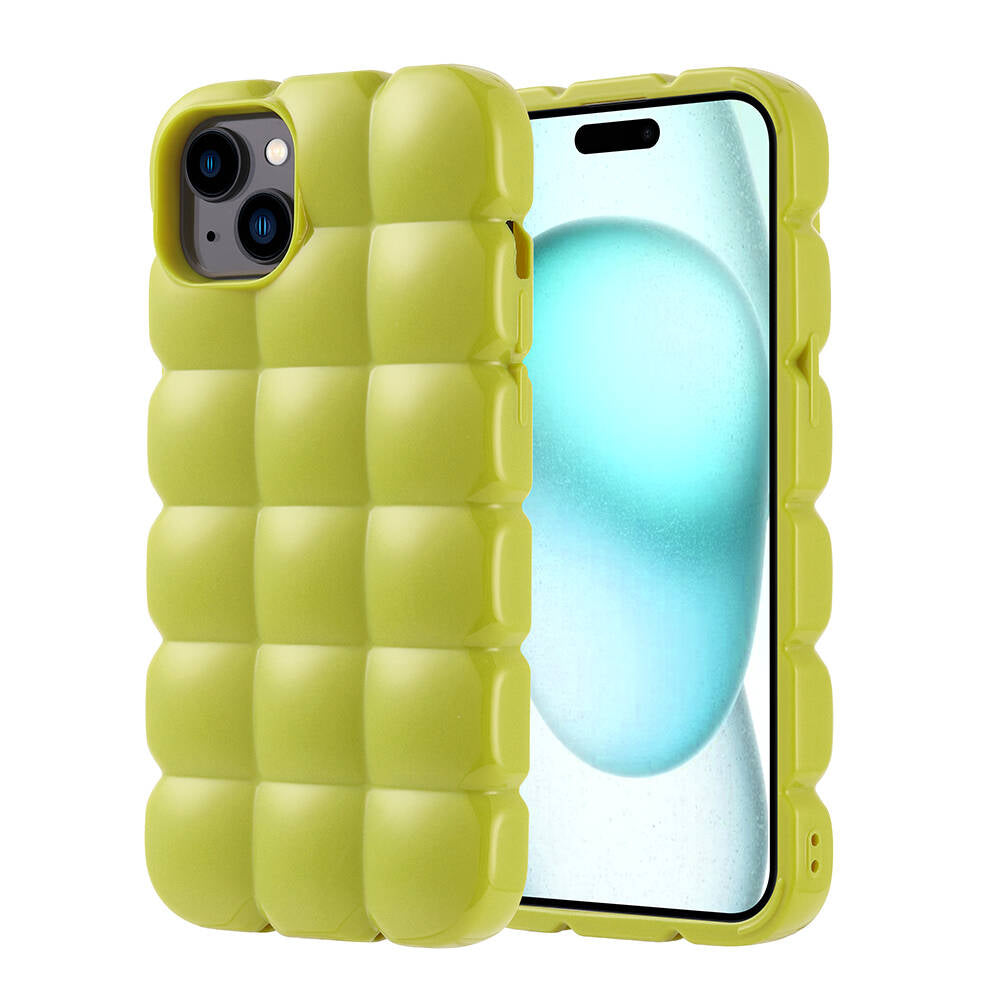 Cepax iPhone 15 Plus Parlak Esnek Silikon Dom Dom Kılıf