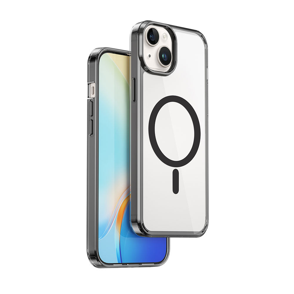 Wiwu MCC-101 iPhone 15 Plus Magnetic Crystal Sert PC Telefon Kılıfı