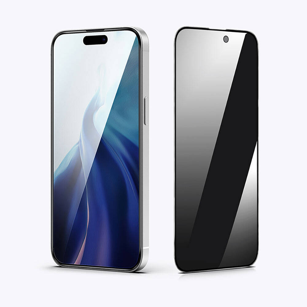 Recci RSP-A07SP iPhone 15 Plus 3D Privacy Shield Temperli Cam Ekran Koruyucu