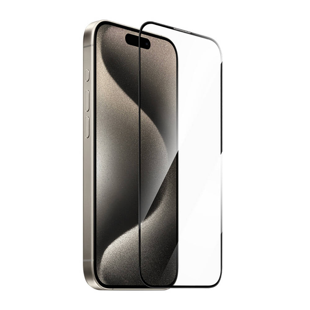 Wiwu GT-014 iPhone 15 Plus Polimer Oleofobik Kaplama Şeffaf Pürüzsüz Temperli Cam Ekran Koruyucu 25'li Paket