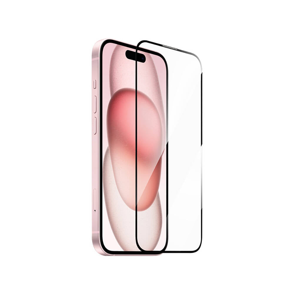 Wiwu GT-014 iPhone 15 Plus Polimer Oleofobik Kaplama Şeffaf Pürüzsüz Temperli Cam Ekran Koruyucu 25'li Paket