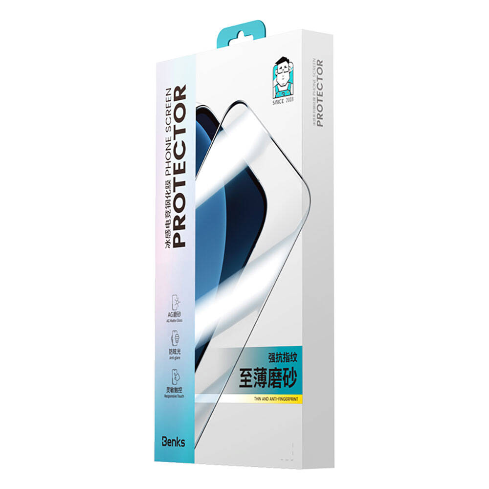 Benks Anti-Dust iPhone 15 Pro Toz Önleyici Özellikli Gaming Ekran Koruyucu