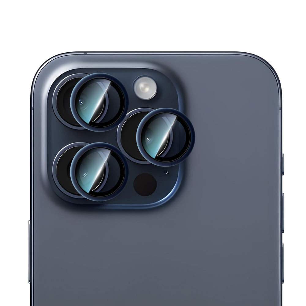 CaseWorld Alloy Serisi iPhone 15 Pro Max Oleofobik Anti Reflective Kamera Lens Koruyucu