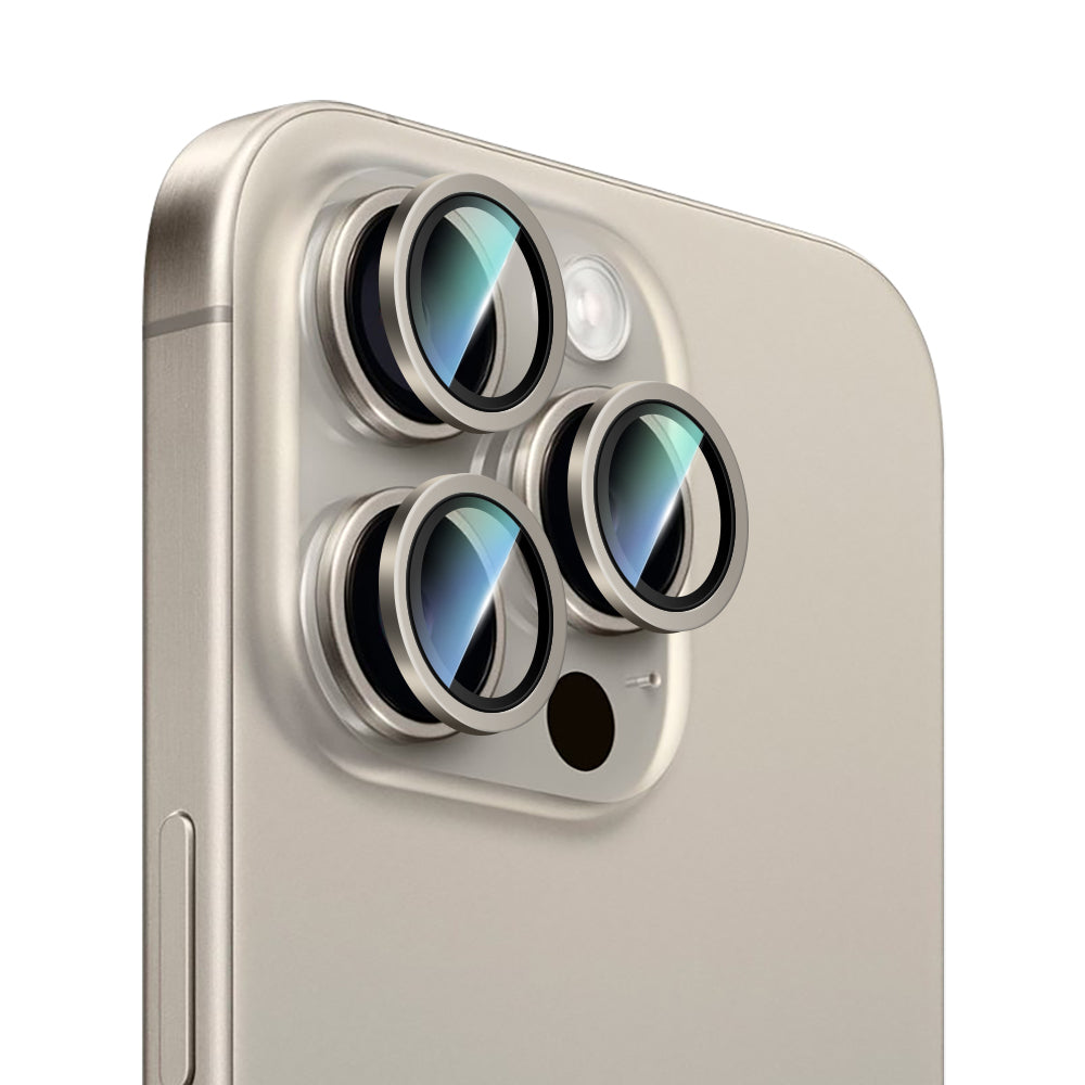 CaseWorld Alloy Serisi iPhone 15 Pro / 15 Pro Max Oleofobik Anti Reflective Kamera Lens Koruyucu
