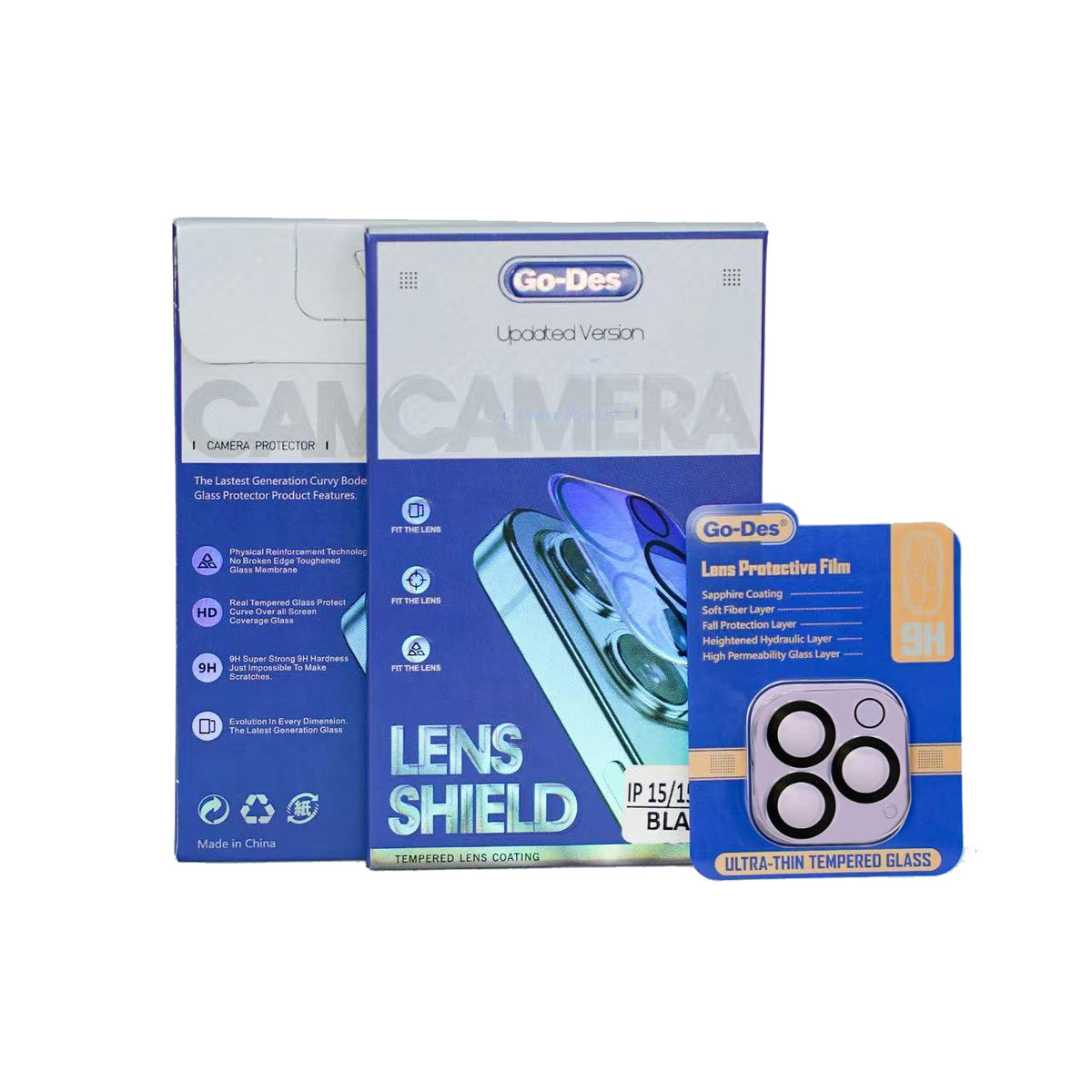 Go Des Lens Shield CL-14 iPhone 15 Pro Kamera Lens Koruyucu