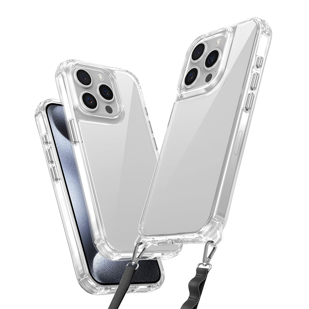 Cepax iPhone 15 Pro Airbagli Takılabilir Askı Aparatlı Snap Silikon Kılıf