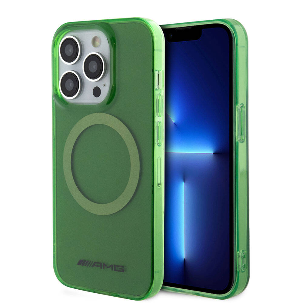 AMG iPhone 15 Pro Orjinal Lisanslı M-safe Şarj Özellikli Transparan Telefon Kılıfı