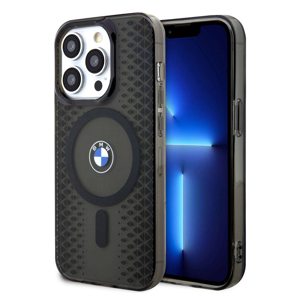 BMW iPhone 15 Pro Magsafe Şarj Özellikli Transparan IML Signature Orjinal Lisanslı Telefon Kılıfı - 1