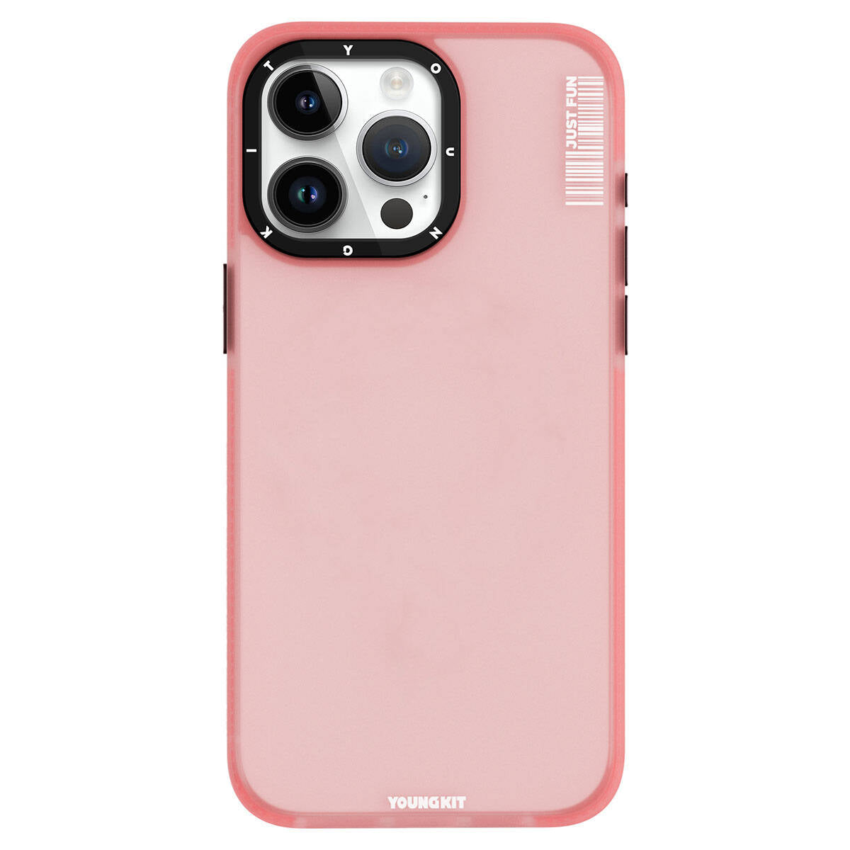 Youngkit Colored Sand Serisi iPhone 15 Pro Buzlu Mat Tasarım Telefon Kılıfı