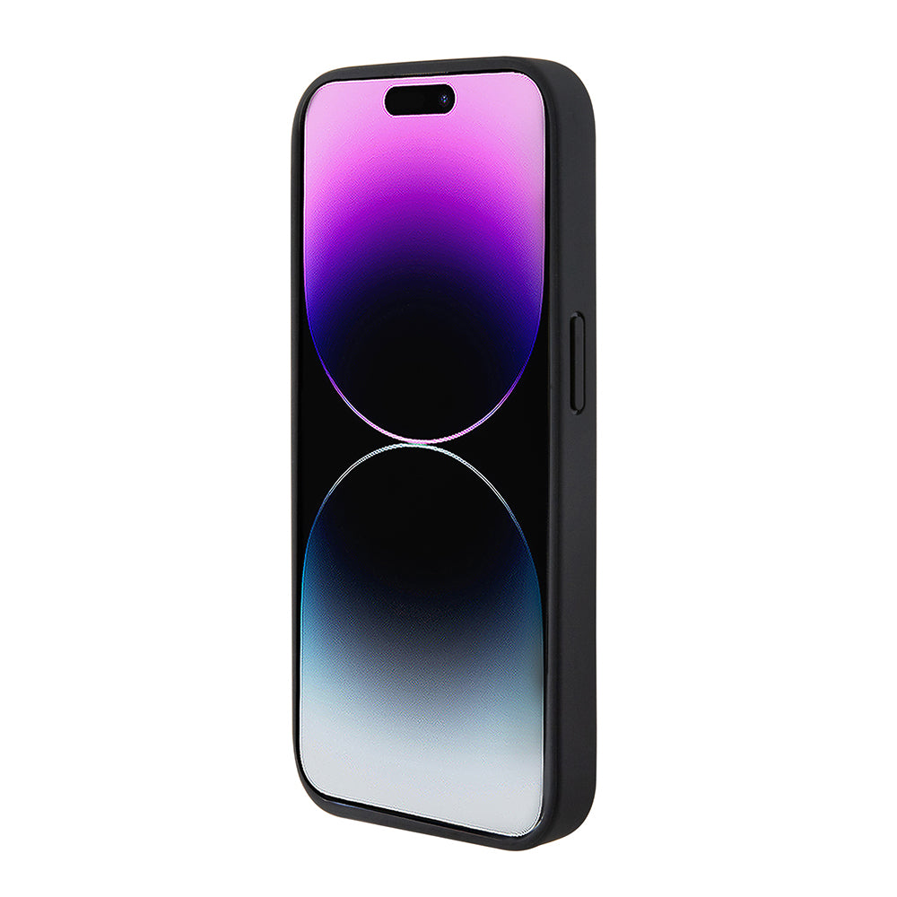 Ferrari iPhone 15 Pro Orjinal Lisanslı Deri Dikişli Arka Yüzey Metal Logo Tasarımlı Kılıf