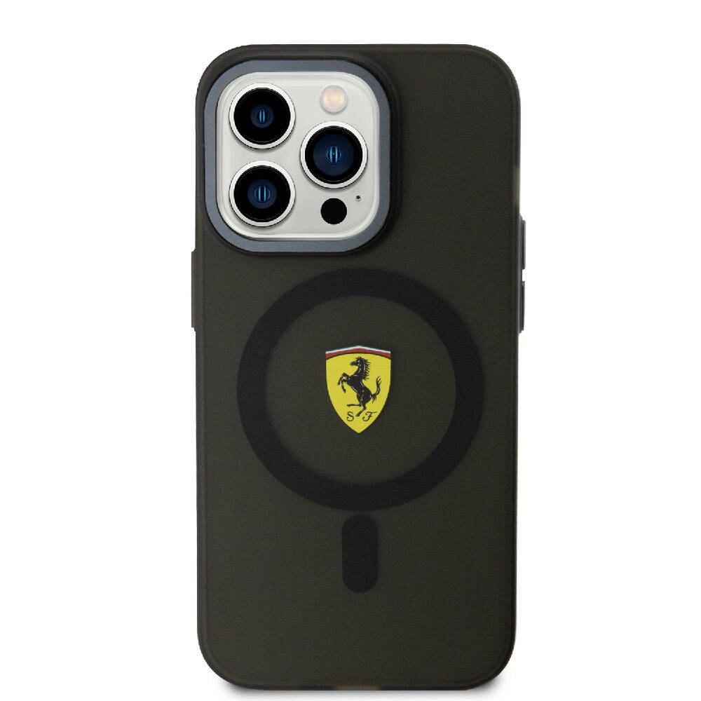 Ferrari iPhone 15 Pro Orjinal Lisanslı M-safe Şarj Özellikli Kontrast Bumper Kılıf