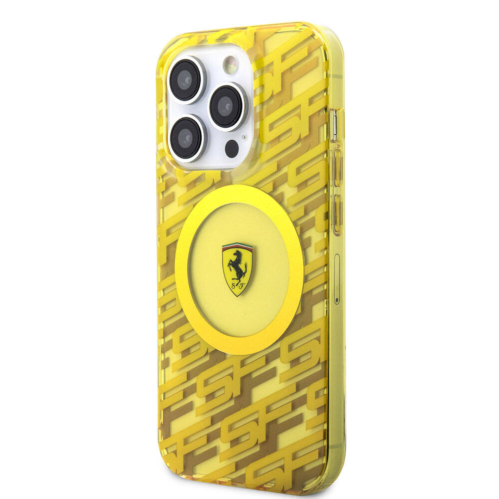Ferrari iPhone 15 Pro Orjinal Lisanslı M-safe Şarj Özellikli Multi SF Kılıf