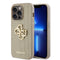Guess iPhone 15 Pro Orjinal Lisanslı Delikli Yazı ve 4G Glitter Büyük Metal Logolu Kılıf