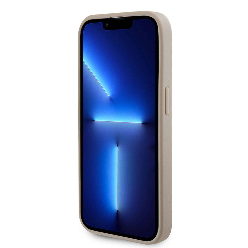 Guess iPhone 15 Pro Orjinal Lisanslı Delikli Yazı ve 4G Glitter Büyük Metal Logolu Kılıf