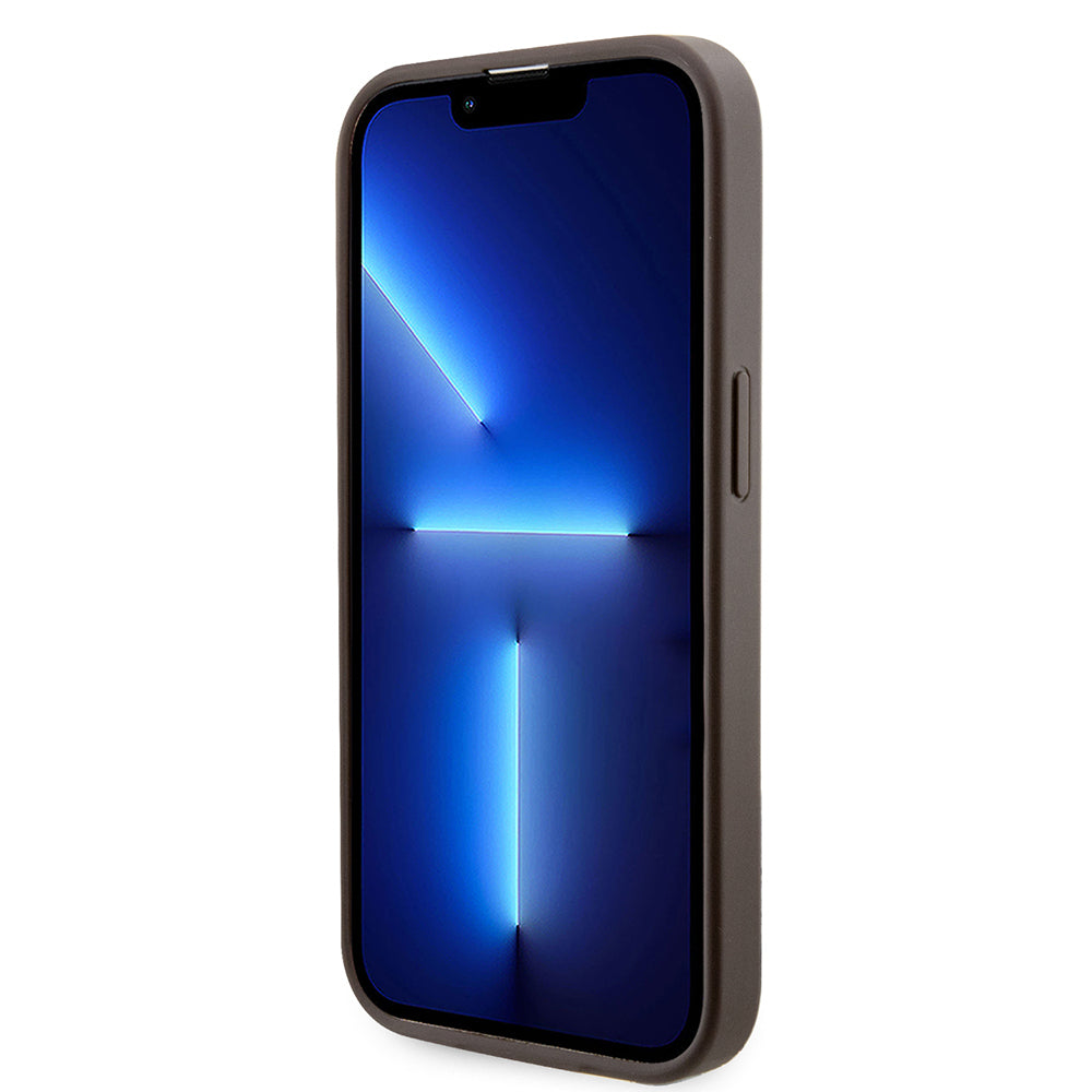 Guess iPhone 15 Pro Orjinal Lisanslı M-safe Şarj Özellikli 4G Şerit Tasarımlı Printed Kılıf