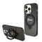 Guess iPhone 15 Pro Orjinal Lisanslı Magsafe Şarj Özellikli Simli Arka Yüzey Ring Standlı Telefon Kılıfı