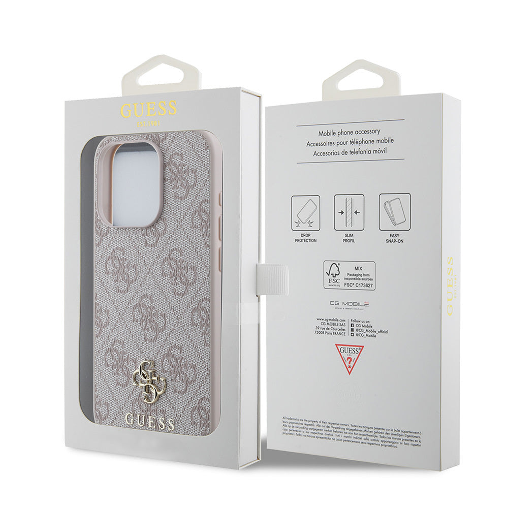 Guess iPhone 15 Pro Orjinal Lisanslı M-safe Small 4G Classic Kılıf