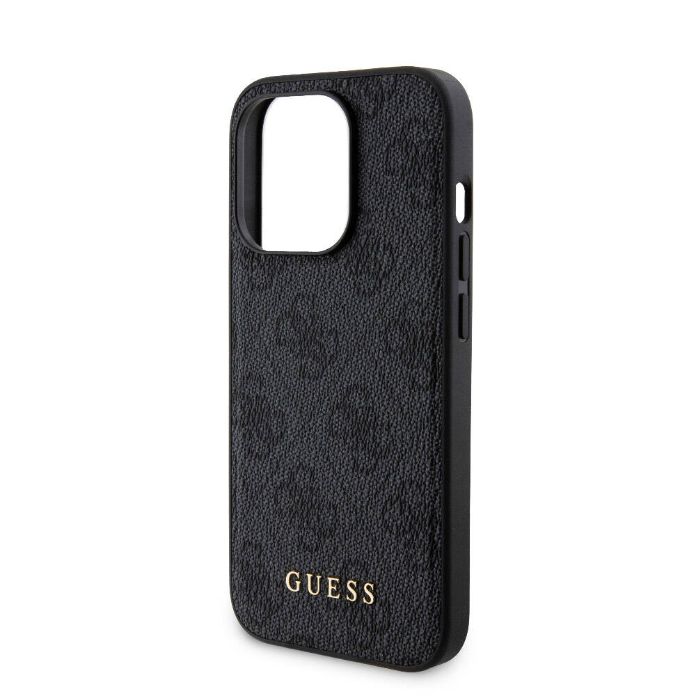 Guess iPhone 15 Pro Orjinal Lisanslı Magsafe Şarj Özellikli Yazı Logolu 4G Desenli Telefon Kılıfı + Powerbank 5000mAh 2in1 Set