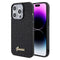Guess iPhone 15 Pro Orjinal Lisanslı Yazı Logolu Disco Script Metal Telefon Kılıfı