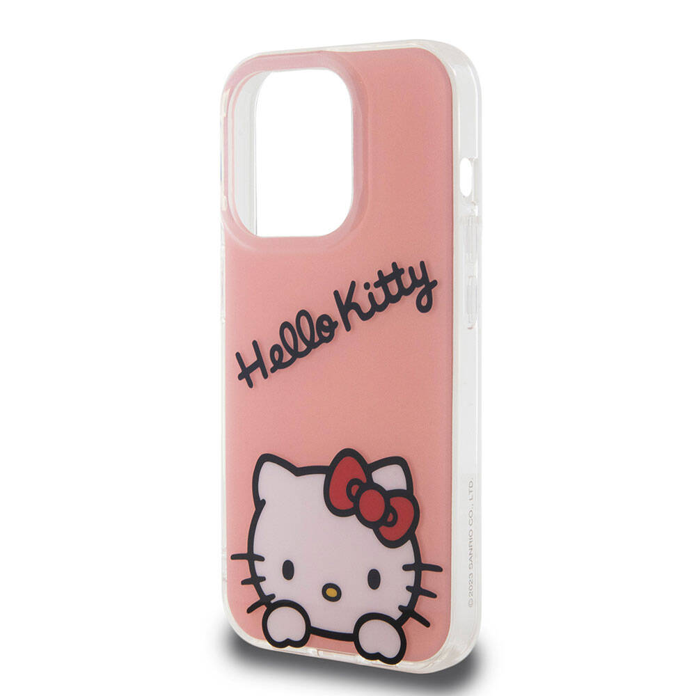 Hello Kitty iPhone 15 Pro Orjinal Lisanslı Askılı Yazı ve İkonik Logolu Daydreaming Kılıf