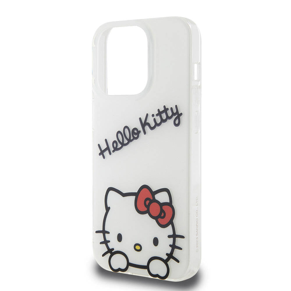 Hello Kitty iPhone 15 Pro Orjinal Lisanslı Askılı Yazı ve İkonik Logolu Daydreaming Kılıf