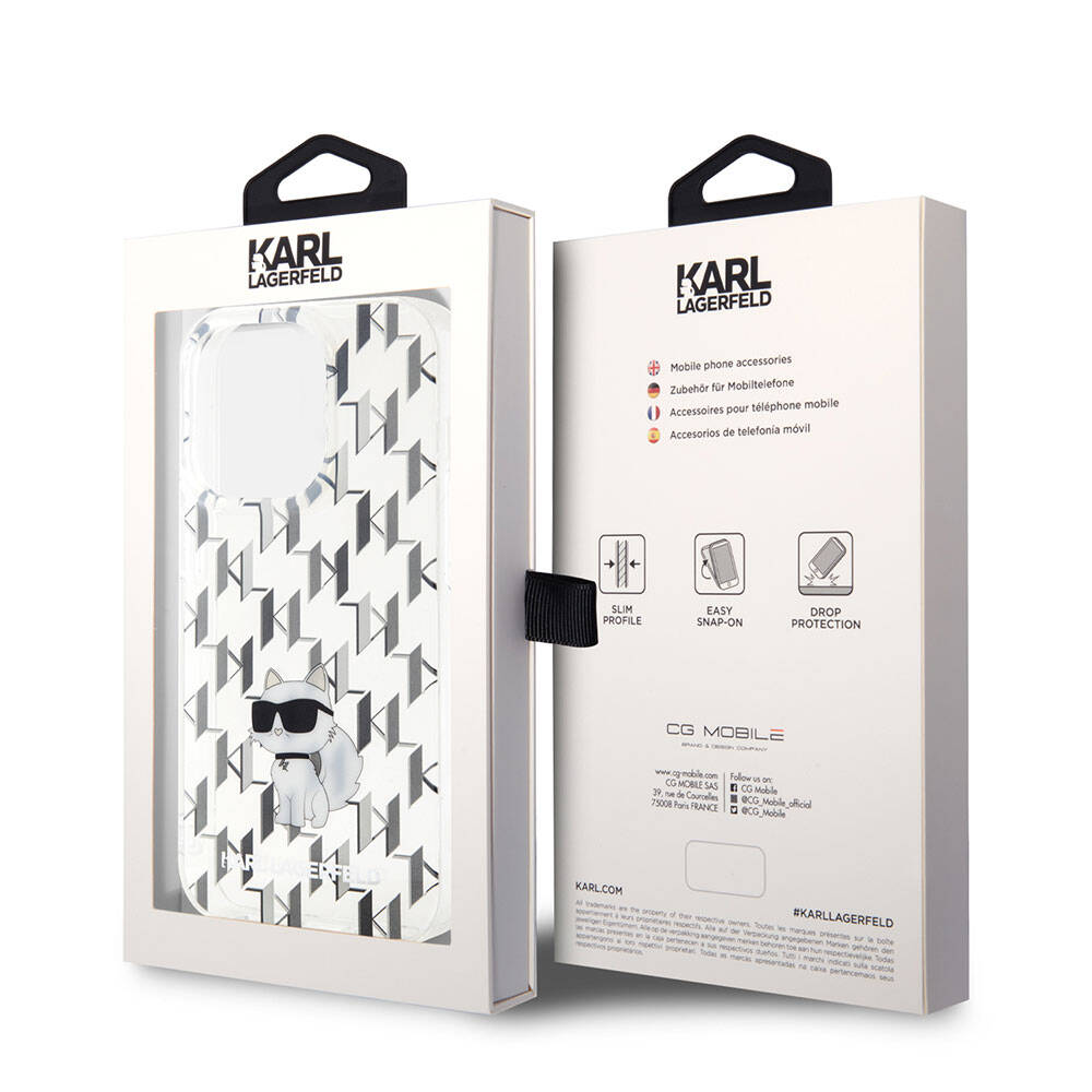 Karl Lagerfeld IML C Monogram iPhone 15 Pro Orjinal Lisanslı Kılıf