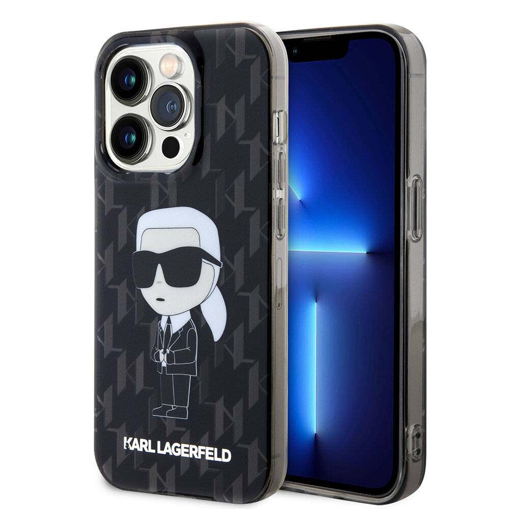 Karl Lagerfeld iPhone 15 Pro IML İkonik Monogram Orjinal Lisanslı Telefon Kılıfı - 1