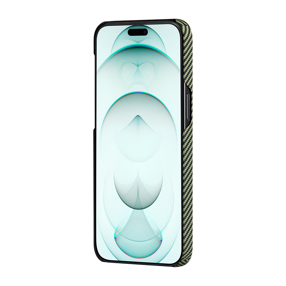 Pitaka Tactile Woven Orchestra Serisi iPhone 15 Pro M-safe Şarj Özellikli 600D Aramid Fiber Overture Kılıf