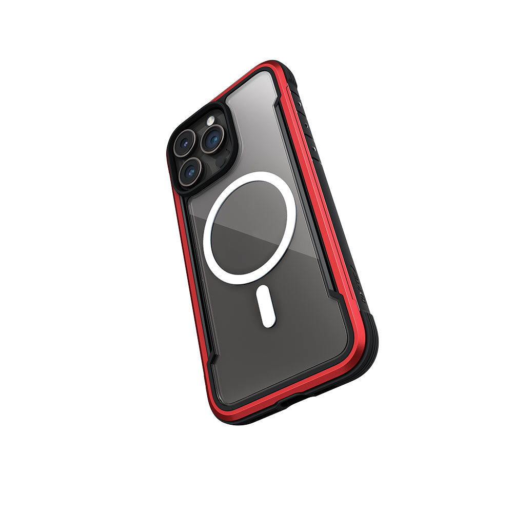 Raptic Shield Serisi iPhone 15 Pro M-safe Şarj Özellikli Airbagli Şeffaf Arka Yüzey Kılıf