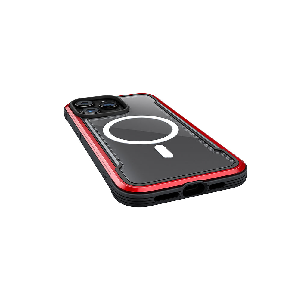 Raptic Shield Serisi iPhone 15 Pro M-safe Şarj Özellikli Airbagli Şeffaf Arka Yüzey Kılıf
