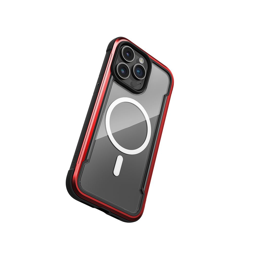 Raptic Shield Serisi iPhone 15 Pro M-safe Şarj Özellikli Airbagli Şeffaf Arka Yüzey Kılıf