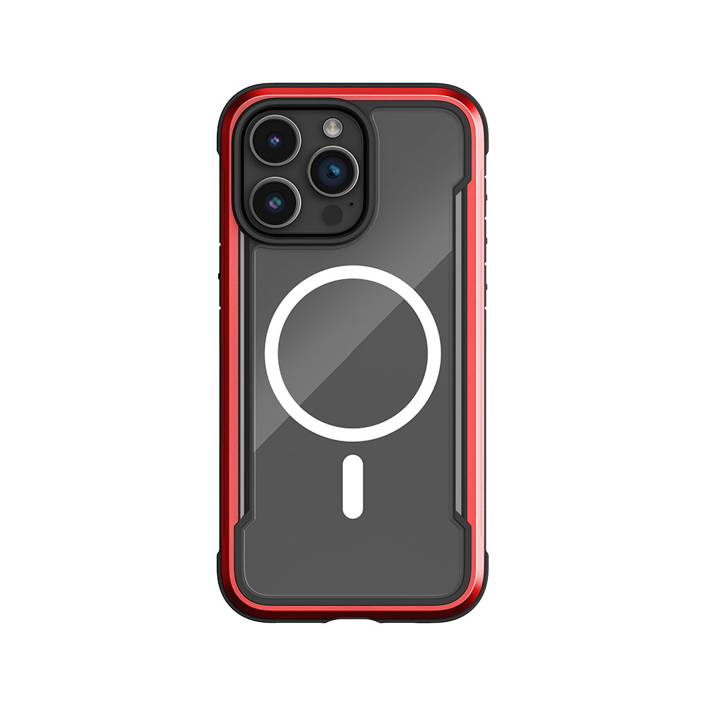Raptic Shield Serisi iPhone 15 Pro M-safe Şarj Özellikli Airbagli Şeffaf Arka Yüzey Kılıf