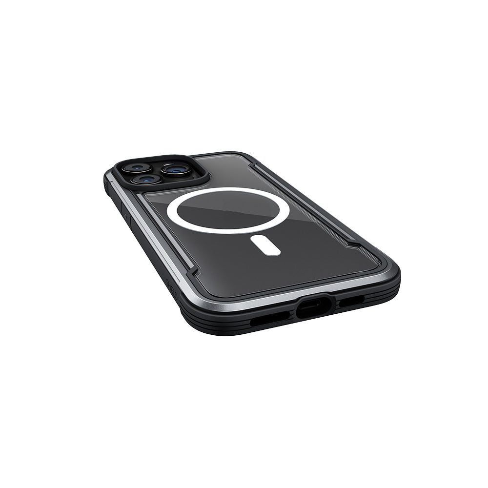 Raptic Shield Serisi iPhone 15 Pro M-safe Şarj Özellikli Airbagli Şeffaf Arka Yüzey Kılıf