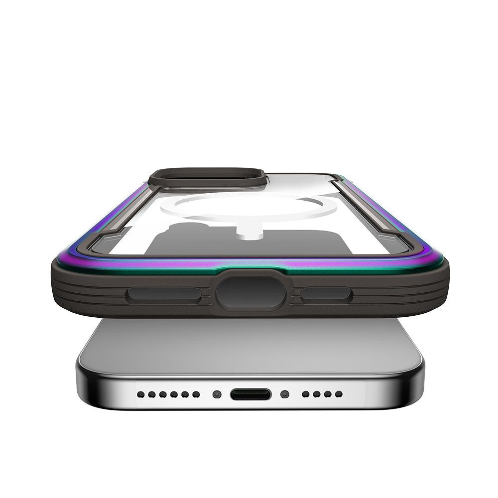 Raptic Shield Serisi iPhone 15 Pro M-safe Şarj Özellikli Airbagli Şeffaf Arka Yüzey Kılıf