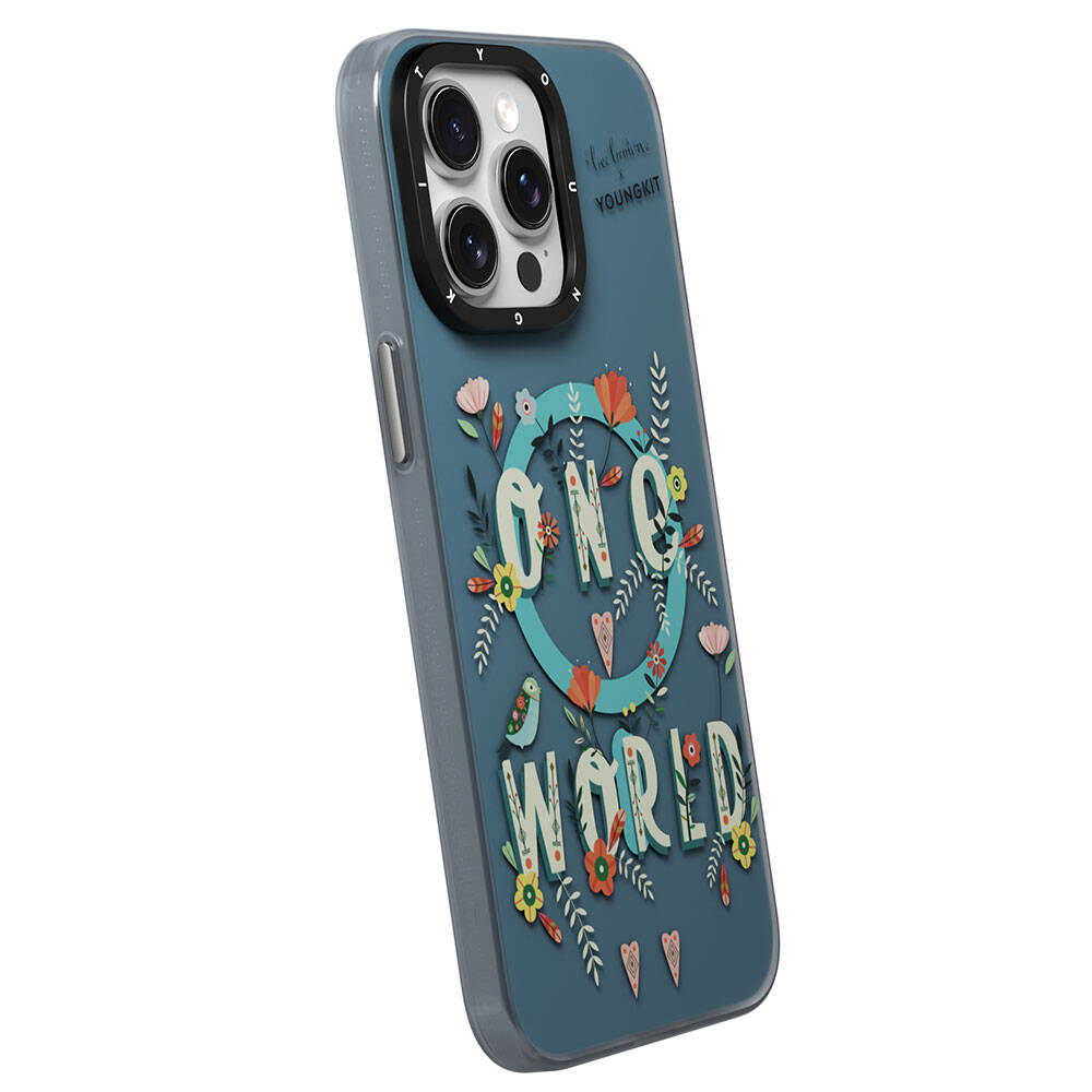 Youngkit Colorful Life Serisi iPhone 15 Pro Magsafe Şarj Özellikli Bee Brown Tasarımlı Telefon Kılıfı