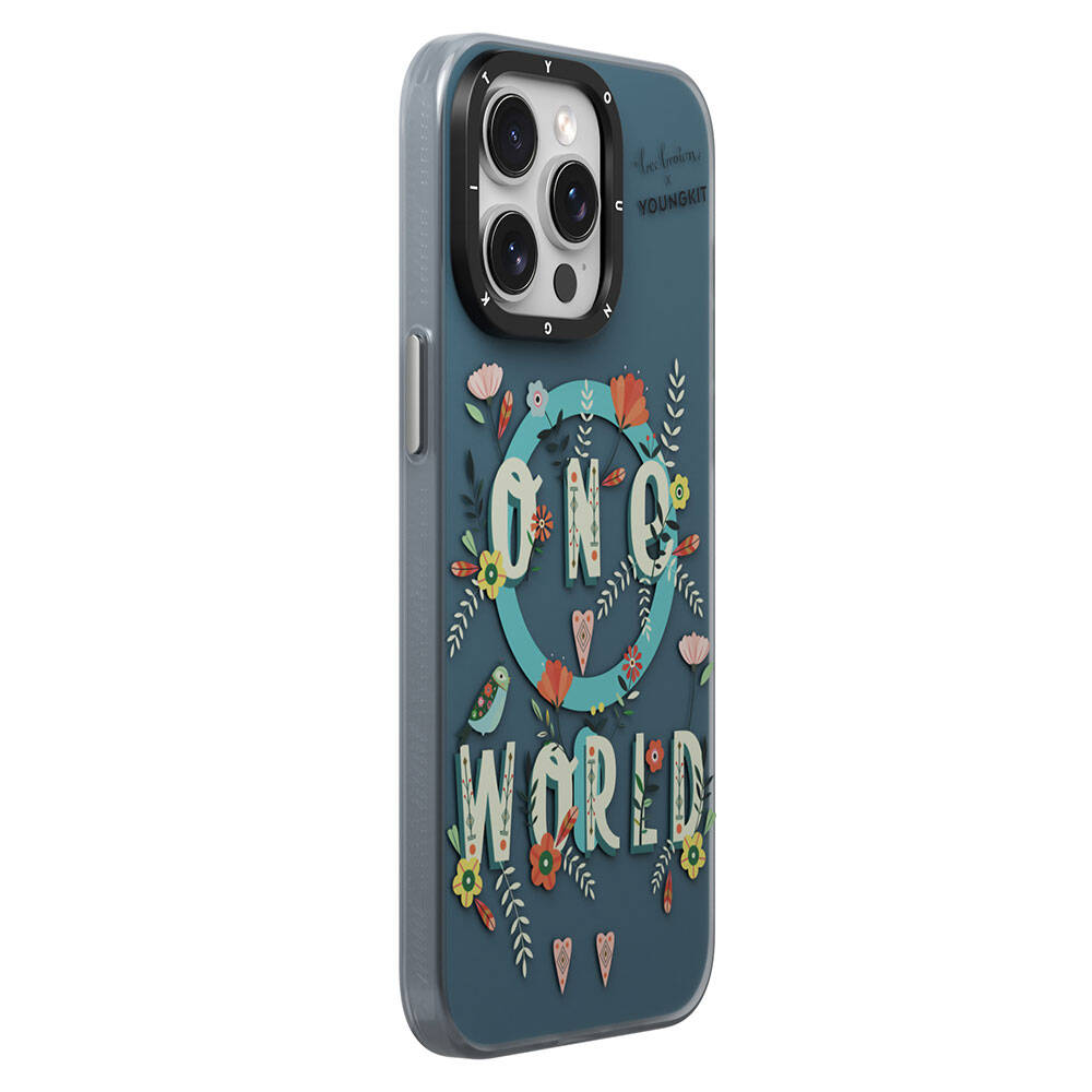 Youngkit Colorful Life Serisi iPhone 15 Pro Magsafe Şarj Özellikli Bee Brown Tasarımlı Telefon Kılıfı