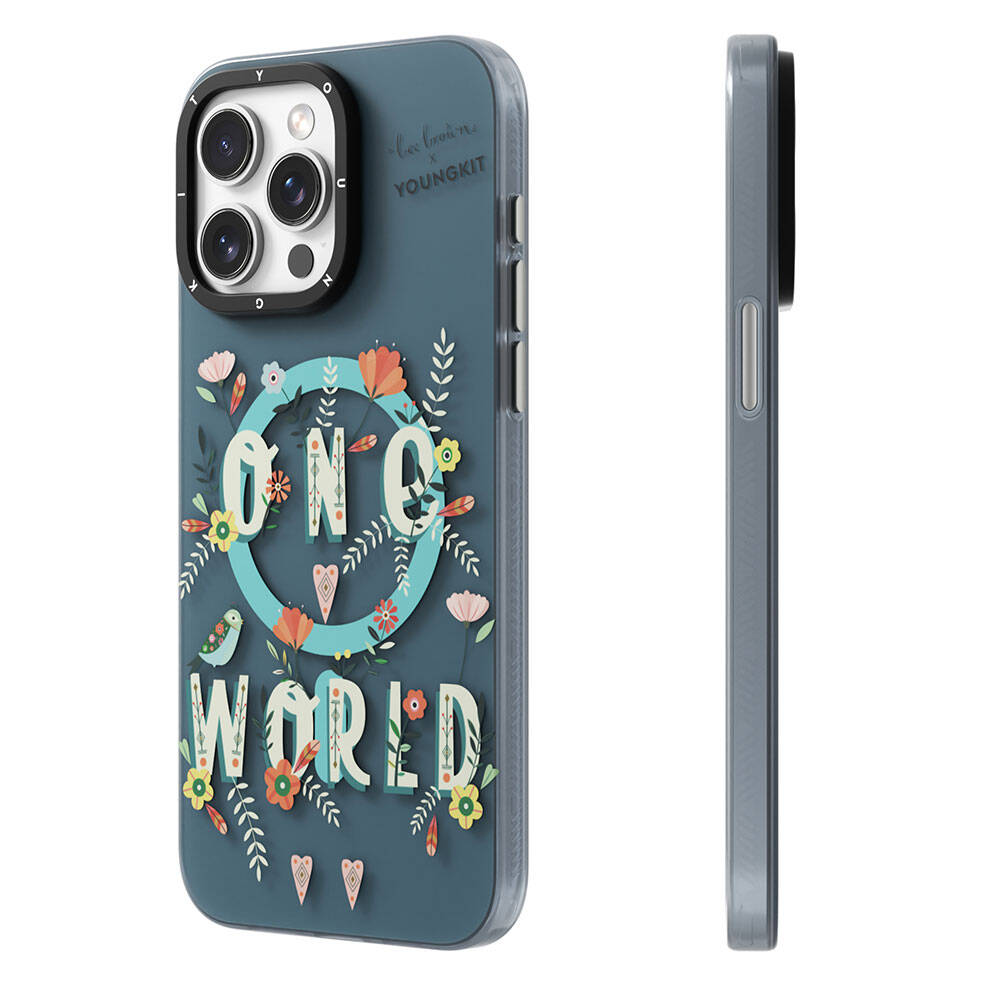 Youngkit Colorful Life Serisi iPhone 15 Pro Magsafe Şarj Özellikli Bee Brown Tasarımlı Telefon Kılıfı