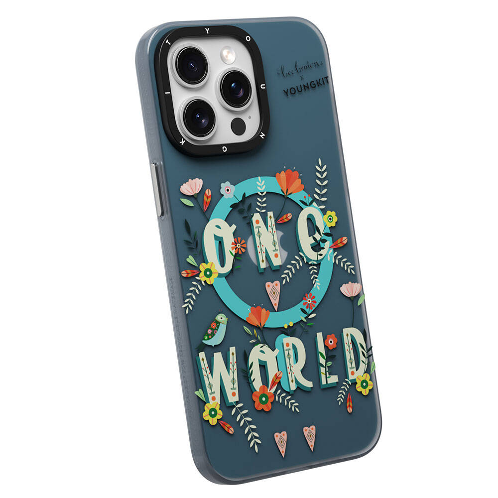 Youngkit Colorful Life Serisi iPhone 15 Pro Magsafe Şarj Özellikli Bee Brown Tasarımlı Telefon Kılıfı