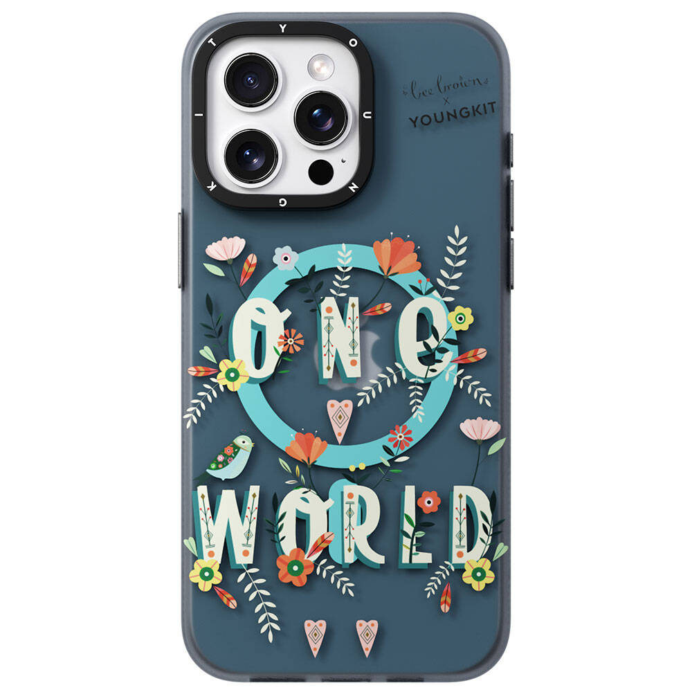 Youngkit Colorful Life Serisi iPhone 15 Pro Magsafe Şarj Özellikli Bee Brown Tasarımlı Telefon Kılıfı