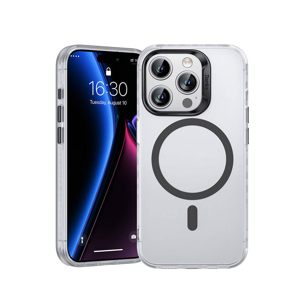 Benks Lucid Armor iPhone 15 Pro M-safe Şarj Özellikli Telefon Kılıfı