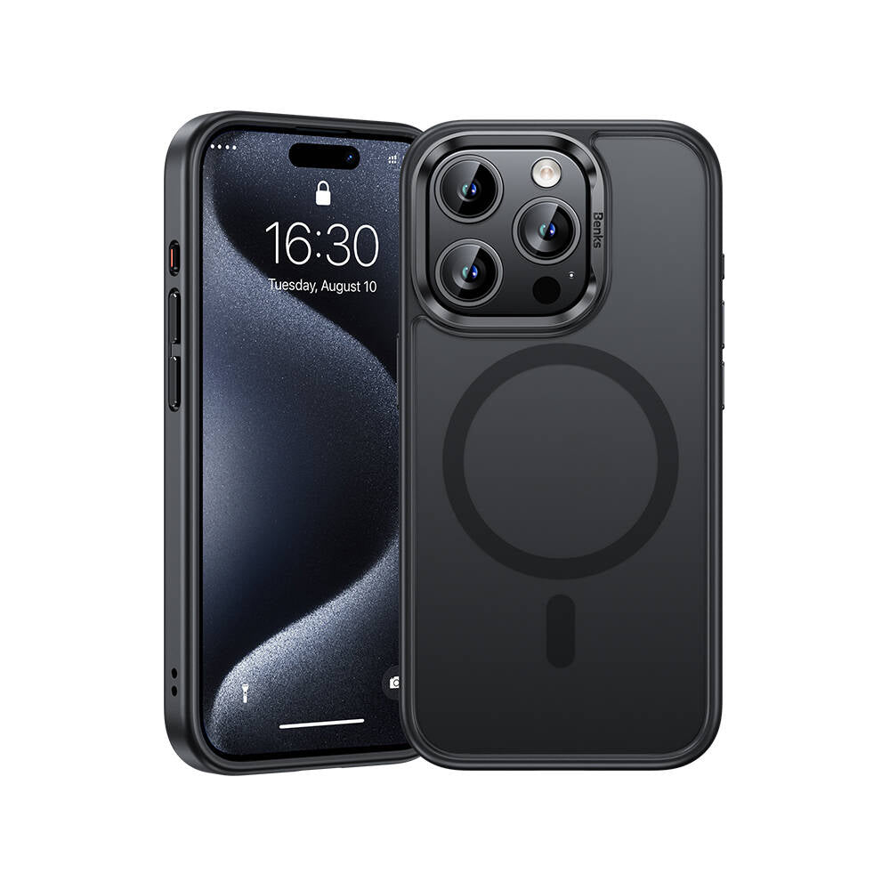 Benks Mist Protective iPhone 15 Pro M-safe Şarj Özellikli Telefon Kılıfı