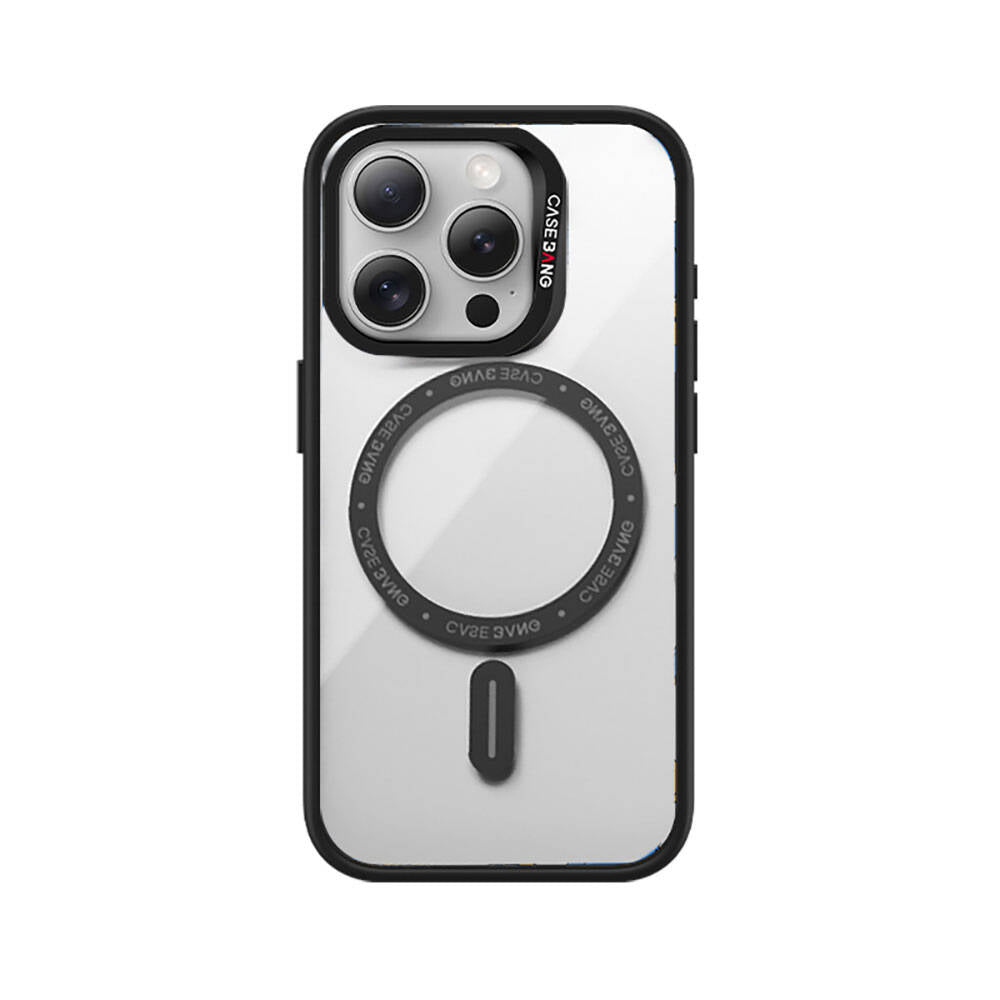 Casebang Body Frame iPhone 15 Pro M-safe Şarj Özellikli Telefon Kılıfı