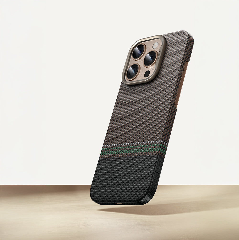 Benks Prestige ArmorAir iPhone 15 Pro Karbon Fiber Tasarımlı M-safe Kevlar Kılıf