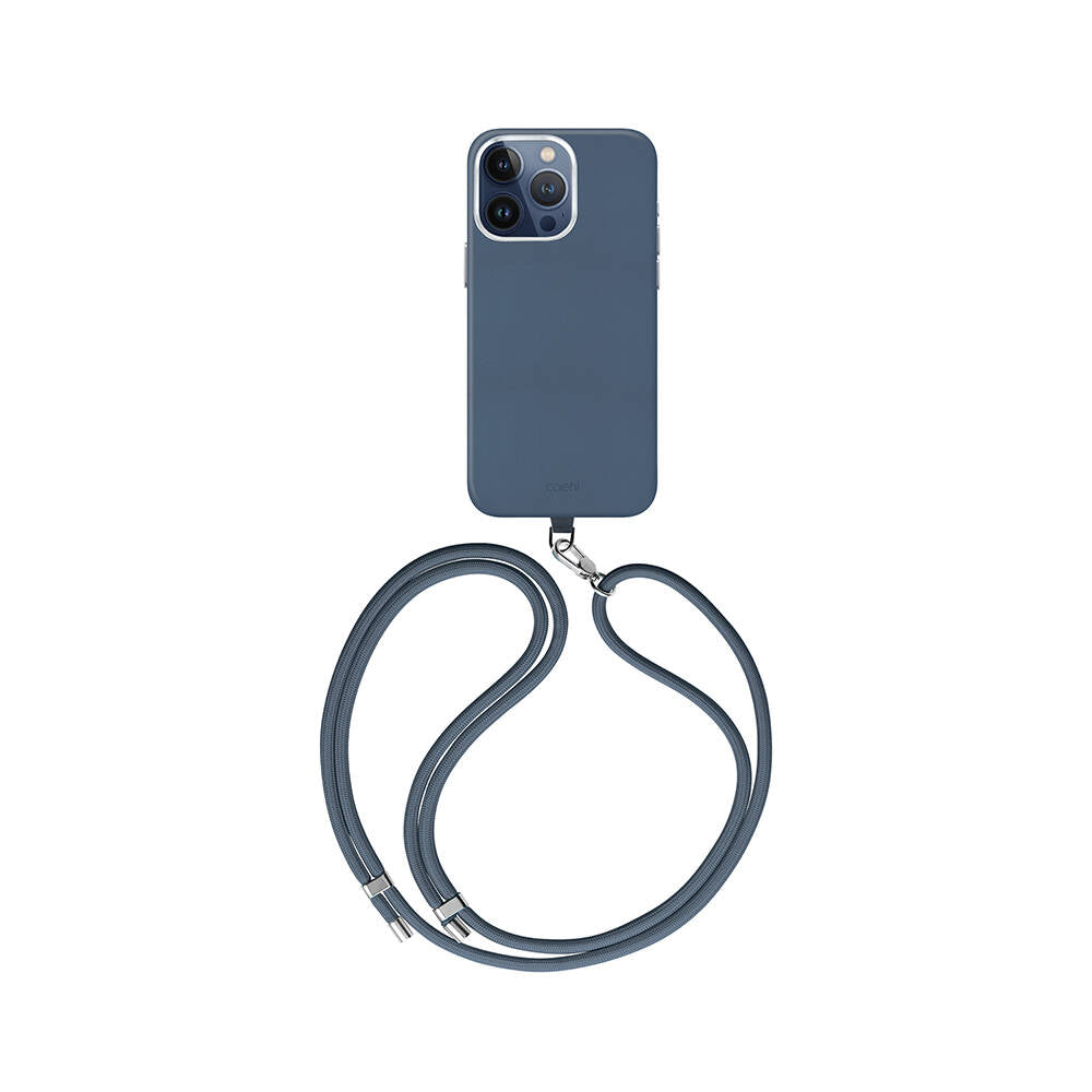 Coehl Muse iPhone 15 Pro M-safe Şarj Özellikli Soft Arka Yüzey Askı İpli Telefon Kılıfı