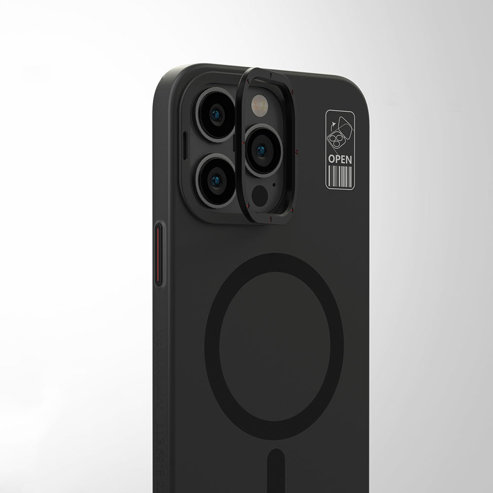 YoungKit Hermit Bracket Serisi iPhone 15 Pro M-safe Şarj Özellikli Standlı Telefon Kılıfı