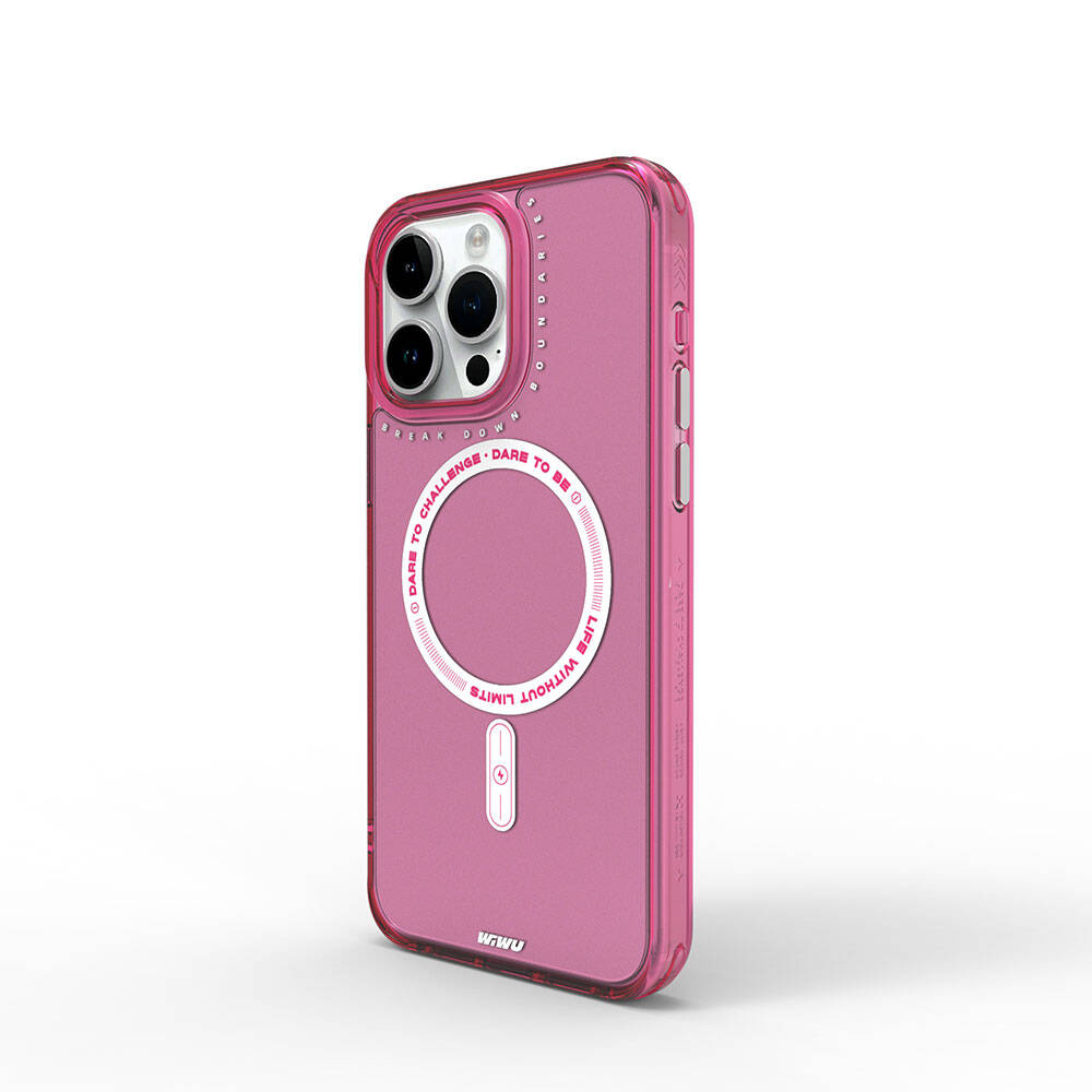 iPhone 15 Pro Kılıf M-safe Şarj Özellikli Wiwu Basic Color J Serisi Kılıf