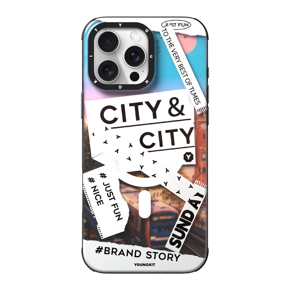 Youngkit A-City Serisi iPhone 15 Pro M-safe Şarj Özellikli Telefon Kılıfı