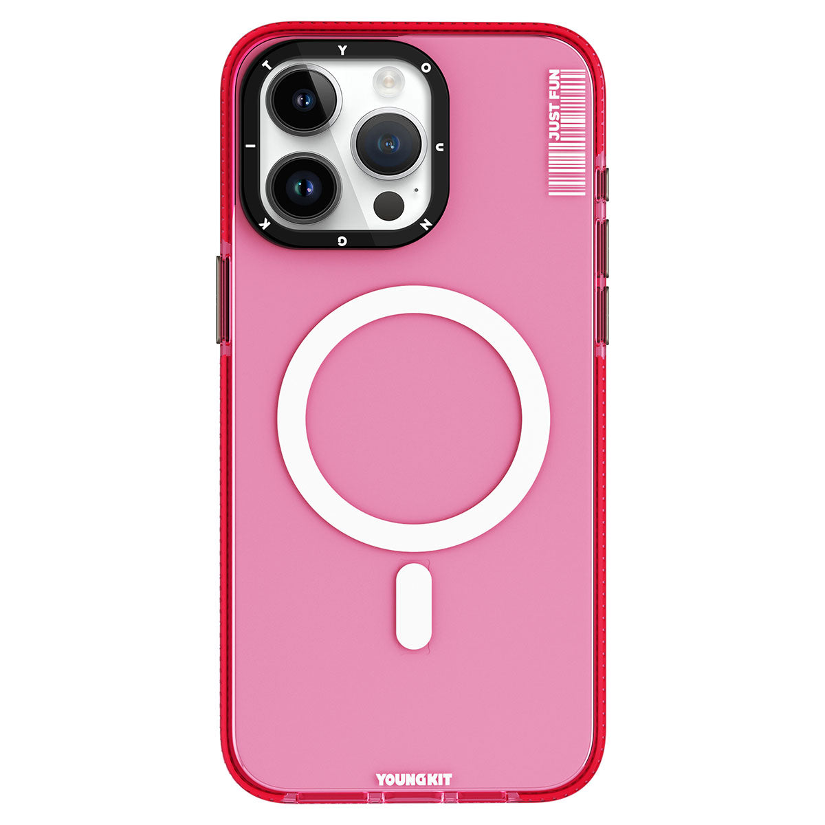 YoungKit Crystal Color Serisi iPhone 15 Pro Magsafe Şarj Özellikli Telefon Kılıfı