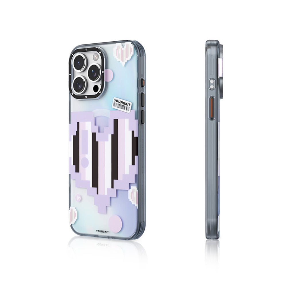 Youngkit Love Serisi iPhone 15 Pro M-safe Şarj Özellikli Telefon Kılıfı